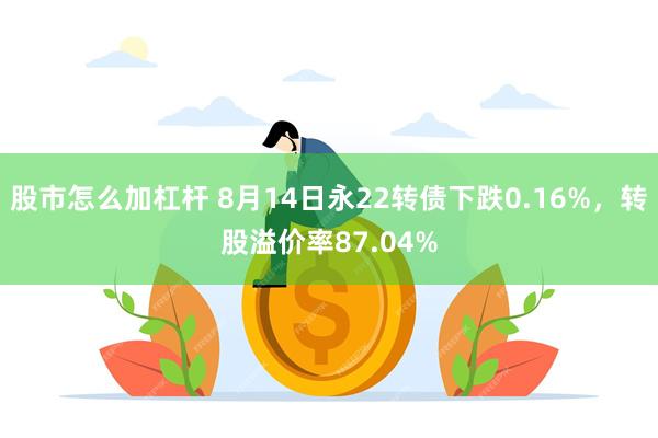 股市怎么加杠杆 8月14日永22转债下跌0.16%，转股溢价率87.04%