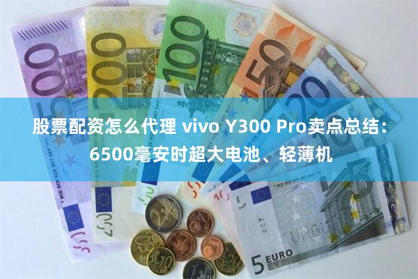 股票配资怎么代理 vivo Y300 Pro卖点总结： 6500毫安时超大电池、轻薄机