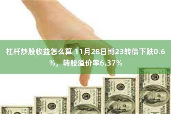 杠杆炒股收益怎么算 11月28日博23转债下跌0.6%，转股溢价率6.37%