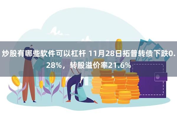 炒股有哪些软件可以杠杆 11月28日拓普转债下跌0.28%，转股溢价率21.6%